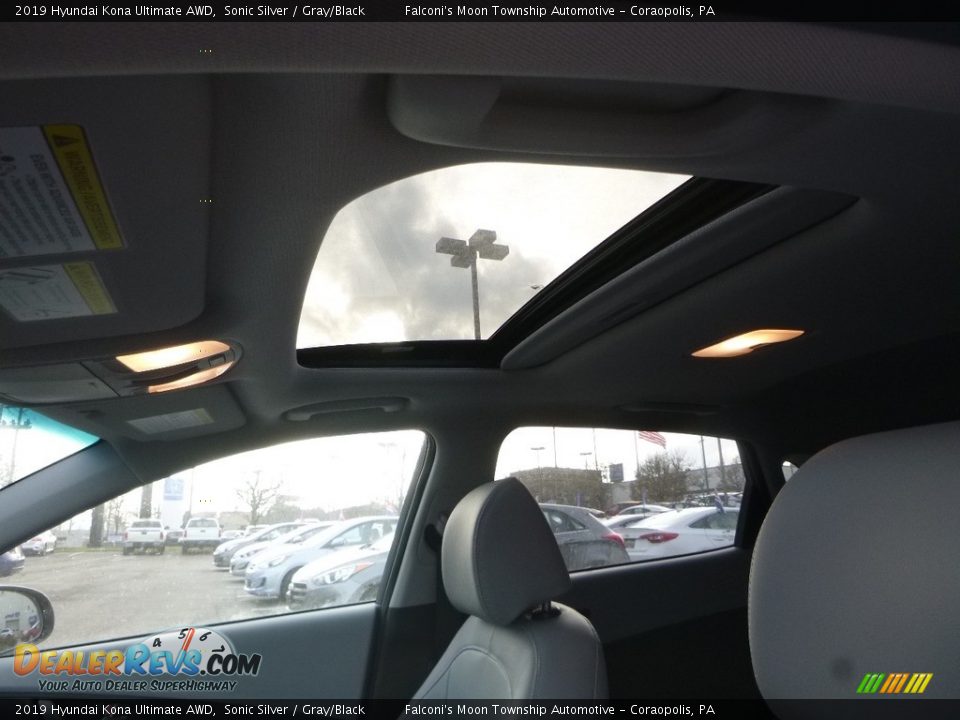 2019 Hyundai Kona Ultimate AWD Sonic Silver / Gray/Black Photo #13