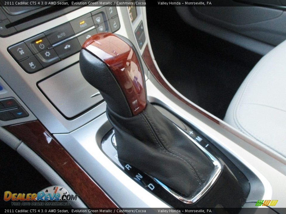 2011 Cadillac CTS 4 3.0 AWD Sedan Evolution Green Metallic / Cashmere/Cocoa Photo #15