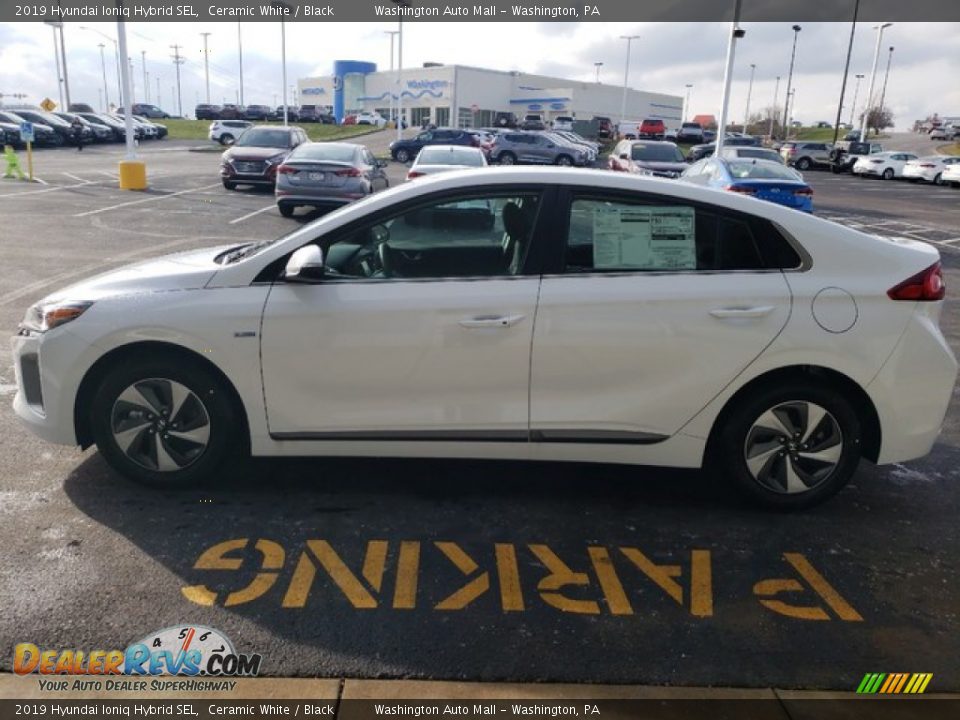 2019 Hyundai Ioniq Hybrid SEL Ceramic White / Black Photo #4