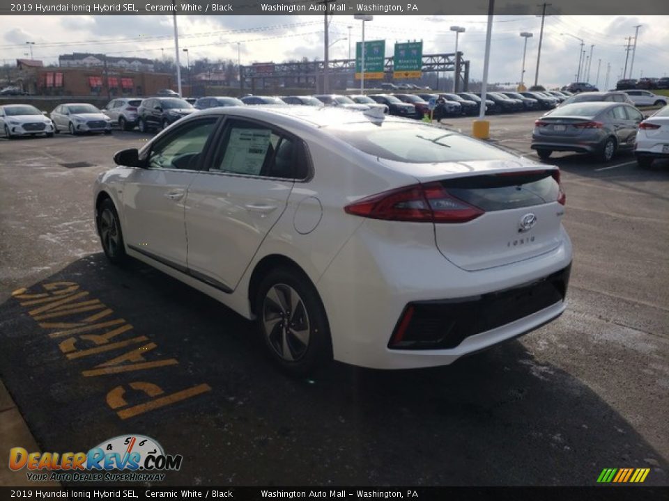 2019 Hyundai Ioniq Hybrid SEL Ceramic White / Black Photo #5