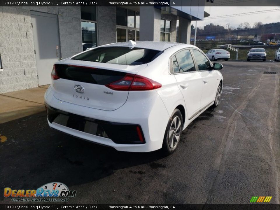 2019 Hyundai Ioniq Hybrid SEL Ceramic White / Black Photo #7