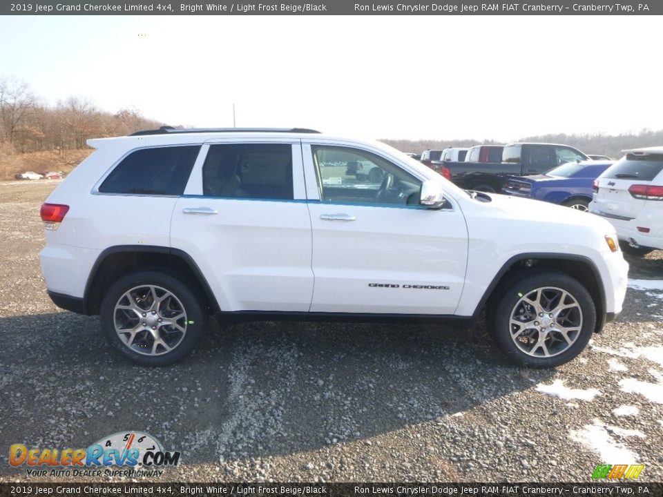 2019 Jeep Grand Cherokee Limited 4x4 Bright White / Light Frost Beige/Black Photo #6