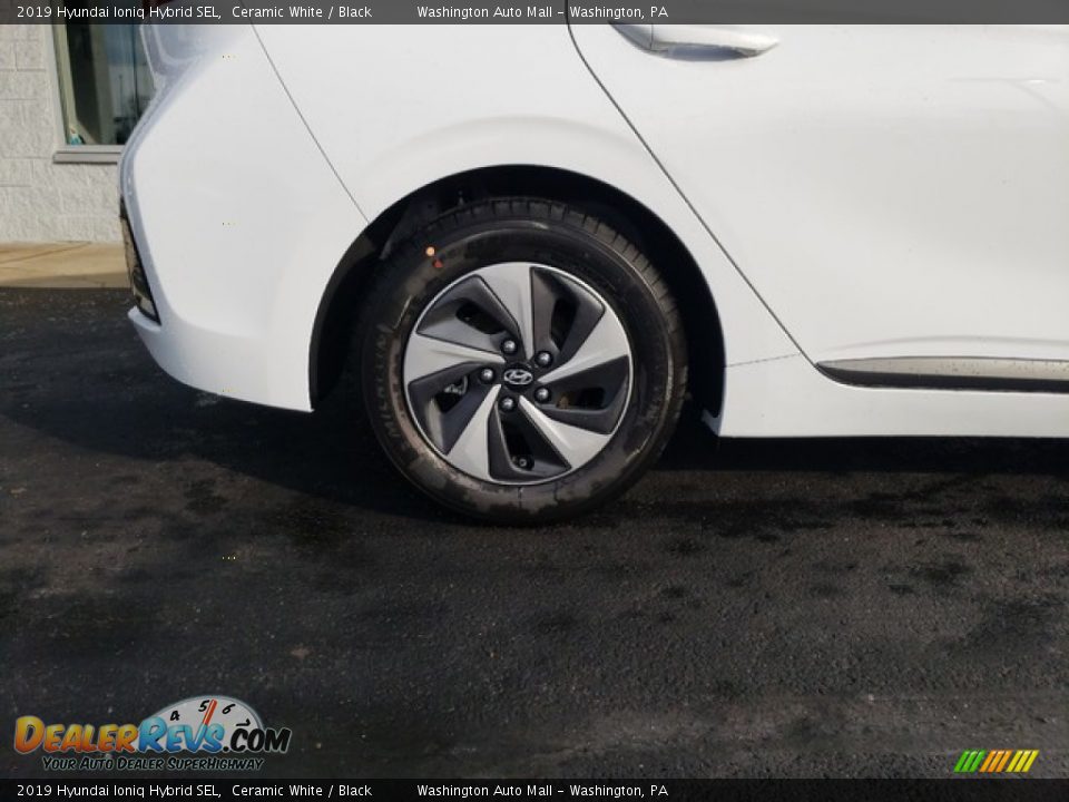 2019 Hyundai Ioniq Hybrid SEL Ceramic White / Black Photo #9