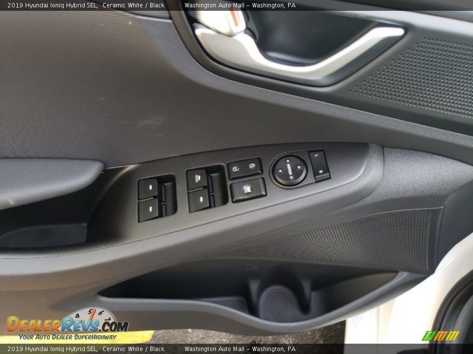 2019 Hyundai Ioniq Hybrid SEL Ceramic White / Black Photo #17