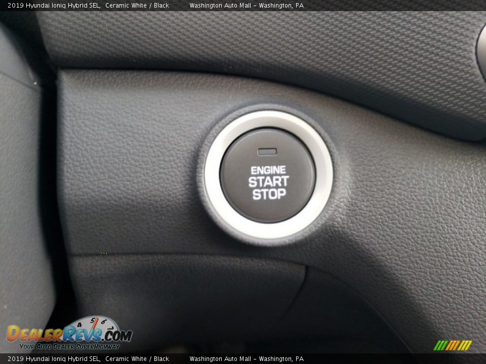 2019 Hyundai Ioniq Hybrid SEL Ceramic White / Black Photo #25