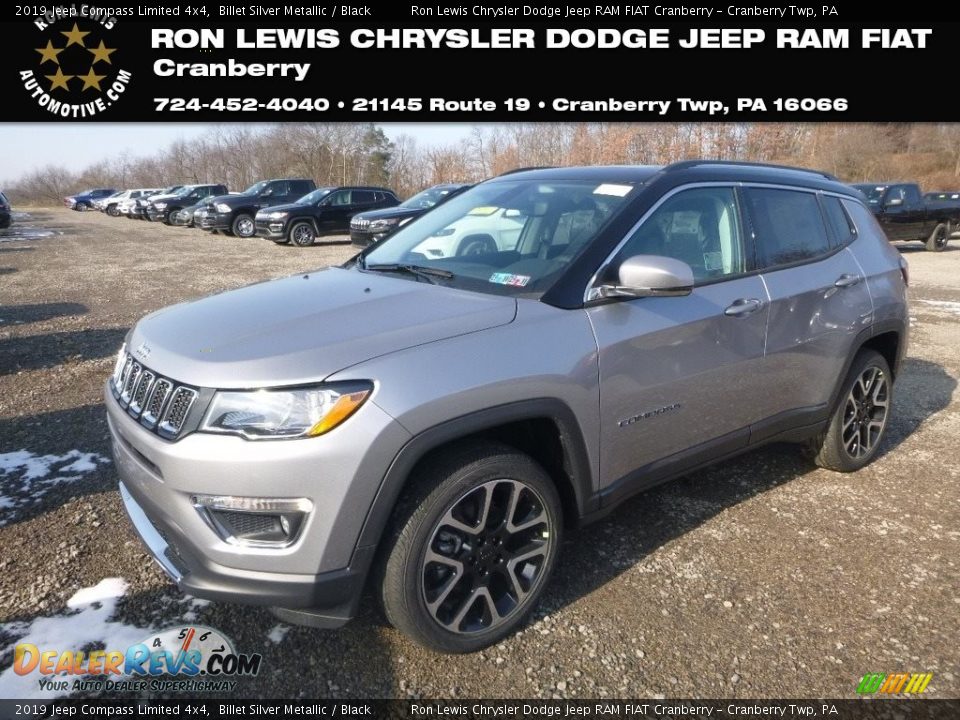 2019 Jeep Compass Limited 4x4 Billet Silver Metallic / Black Photo #1