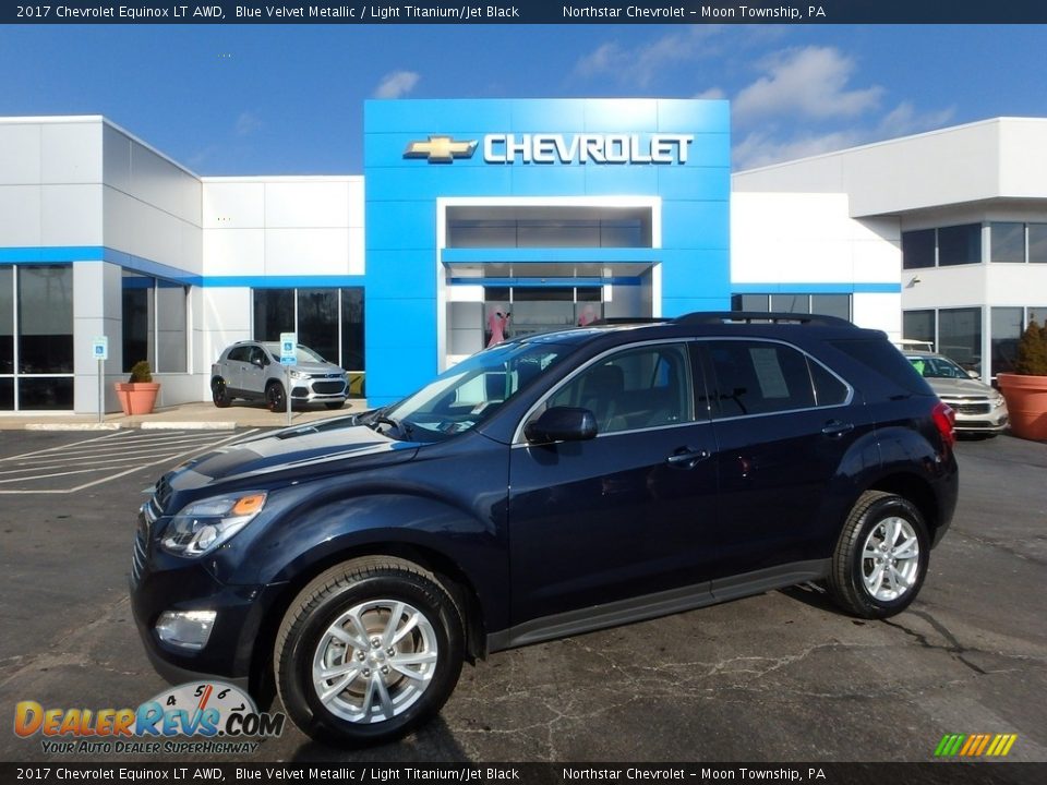 2017 Chevrolet Equinox LT AWD Blue Velvet Metallic / Light Titanium/Jet Black Photo #1