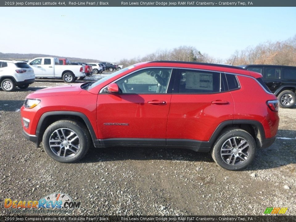 2019 Jeep Compass Latitude 4x4 Red-Line Pearl / Black Photo #2