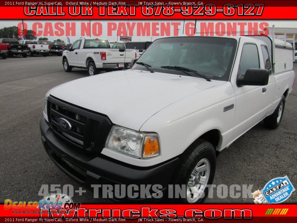 2011 Ford Ranger XL SuperCab Oxford White / Medium Dark Flint Photo #1