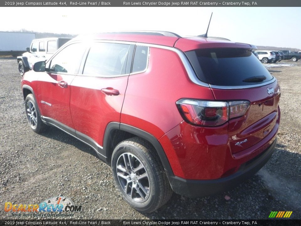 2019 Jeep Compass Latitude 4x4 Red-Line Pearl / Black Photo #3