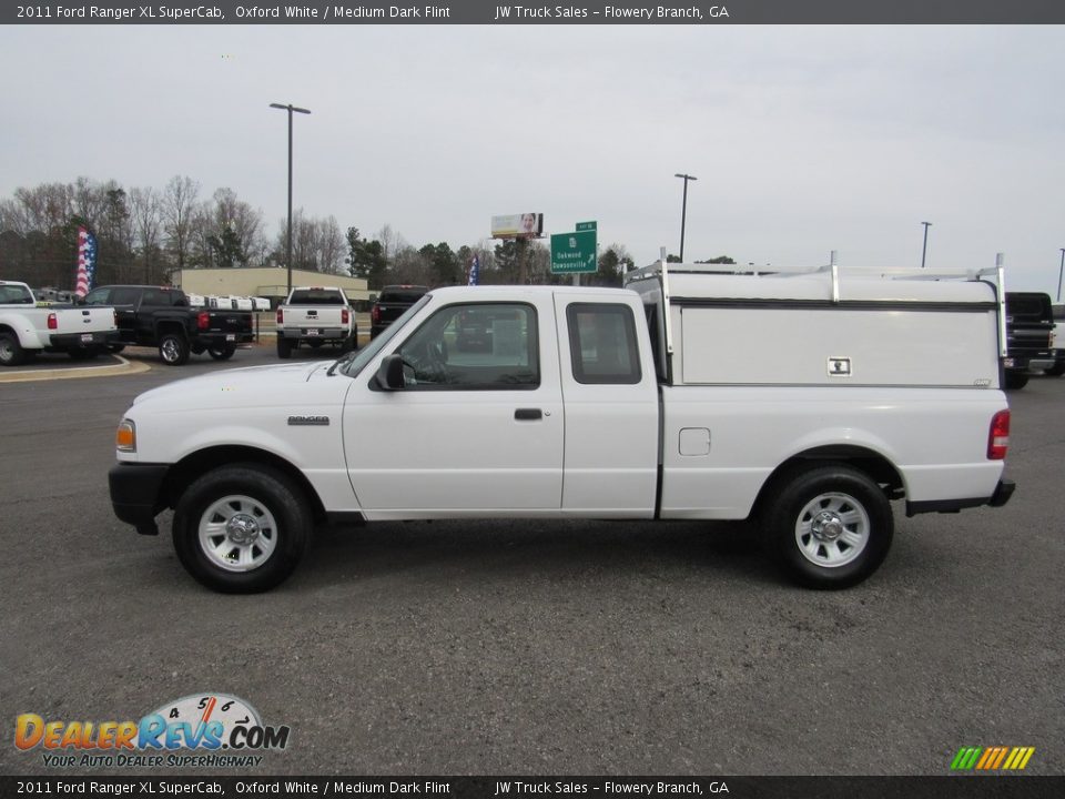 2011 Ford Ranger XL SuperCab Oxford White / Medium Dark Flint Photo #2