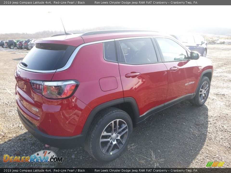 2019 Jeep Compass Latitude 4x4 Red-Line Pearl / Black Photo #5