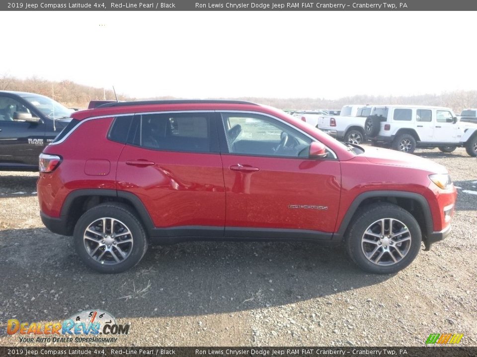 2019 Jeep Compass Latitude 4x4 Red-Line Pearl / Black Photo #6