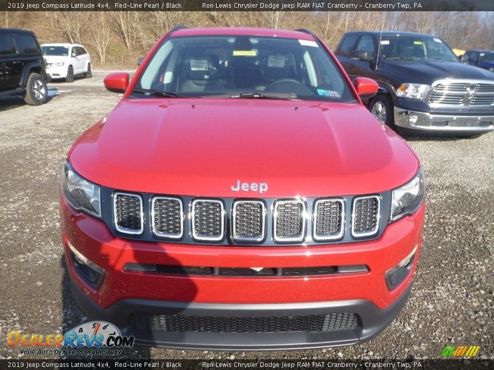 2019 Jeep Compass Latitude 4x4 Red-Line Pearl / Black Photo #8