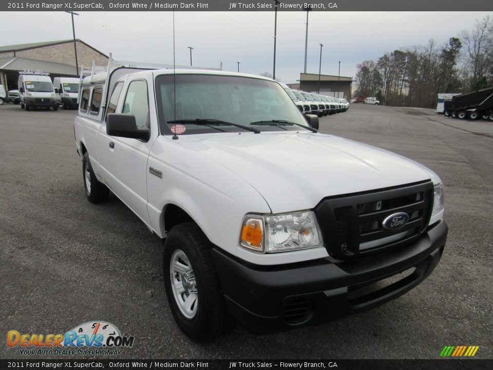 2011 Ford Ranger XL SuperCab Oxford White / Medium Dark Flint Photo #7