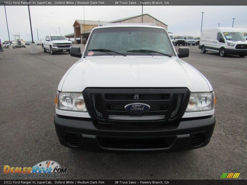 2011 Ford Ranger XL SuperCab Oxford White / Medium Dark Flint Photo #8