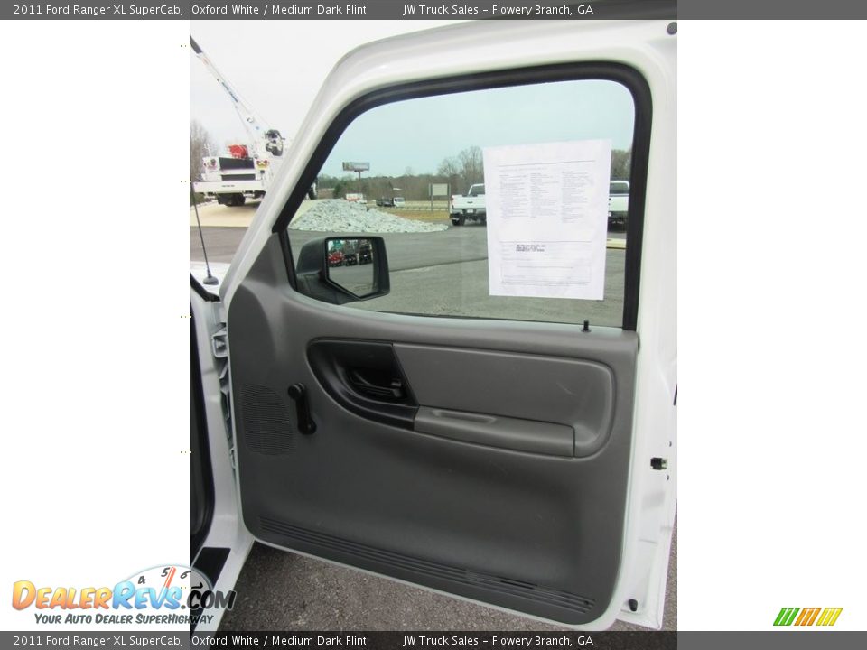 2011 Ford Ranger XL SuperCab Oxford White / Medium Dark Flint Photo #9