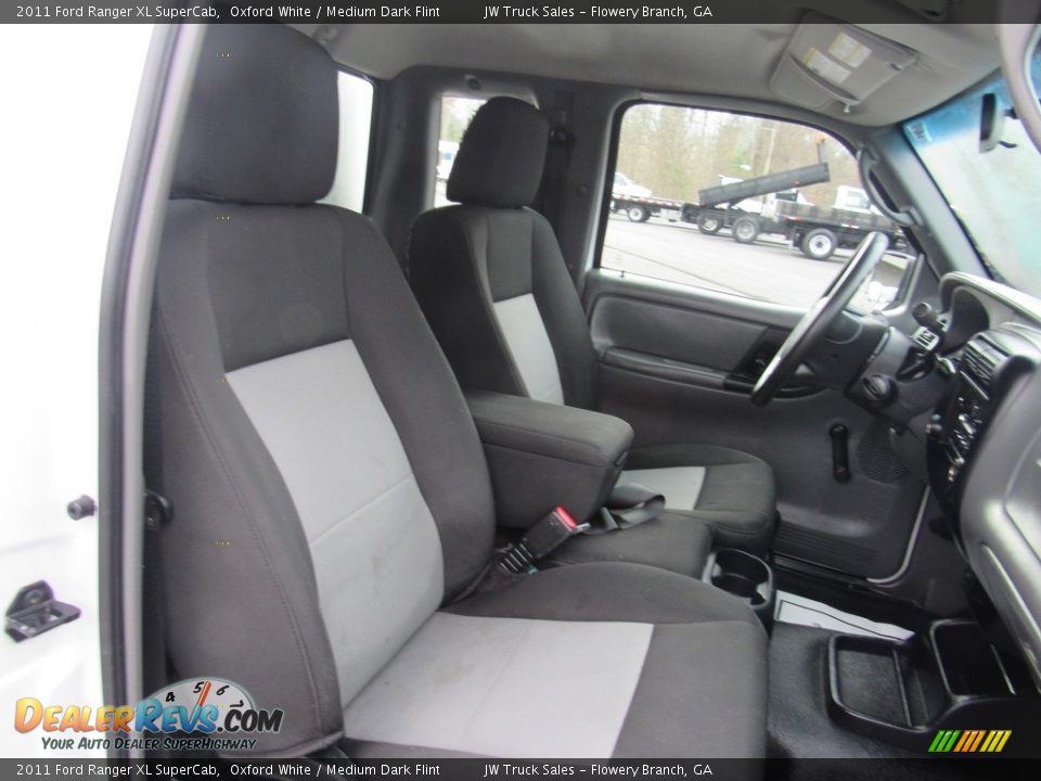 2011 Ford Ranger XL SuperCab Oxford White / Medium Dark Flint Photo #10
