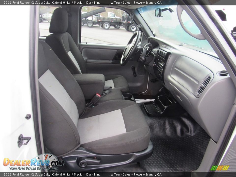 2011 Ford Ranger XL SuperCab Oxford White / Medium Dark Flint Photo #11