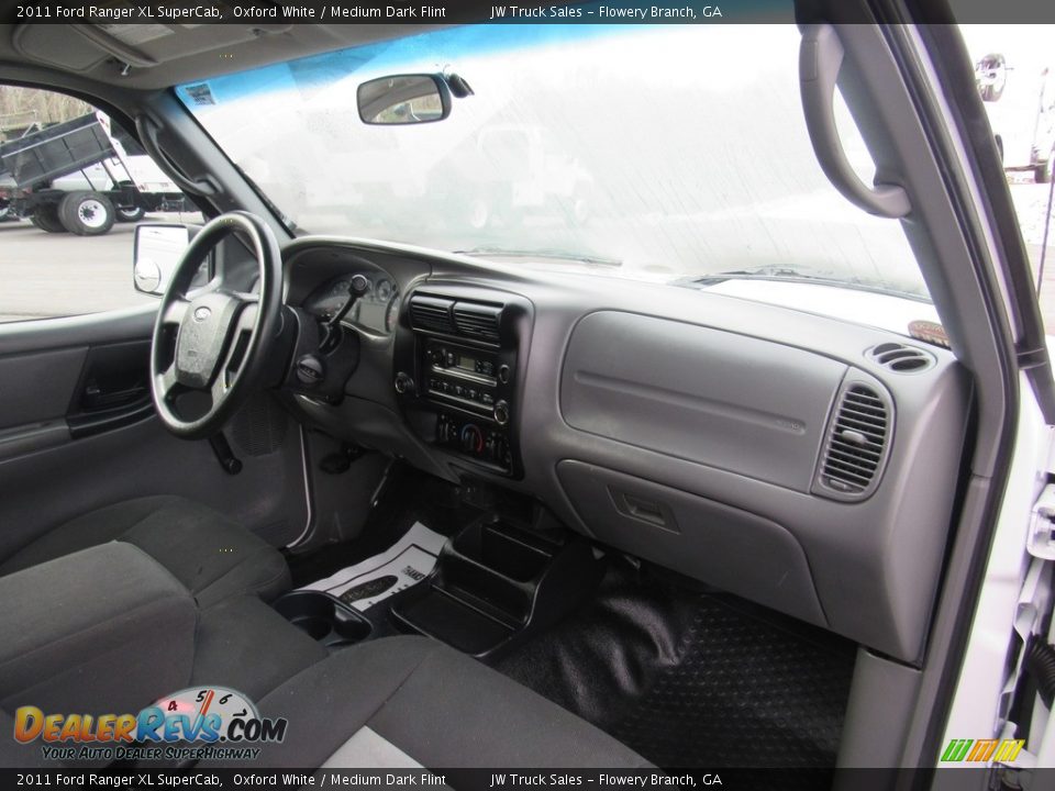 2011 Ford Ranger XL SuperCab Oxford White / Medium Dark Flint Photo #12