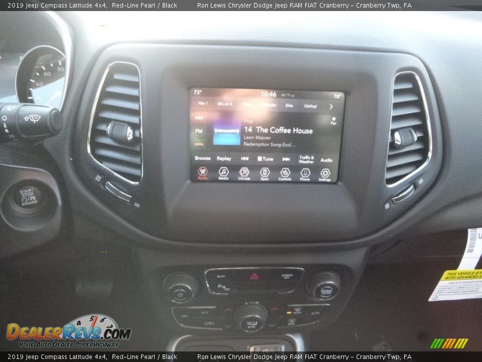 2019 Jeep Compass Latitude 4x4 Red-Line Pearl / Black Photo #15