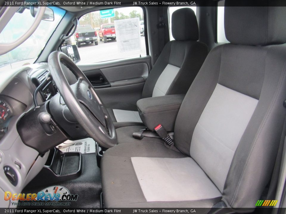 2011 Ford Ranger XL SuperCab Oxford White / Medium Dark Flint Photo #14