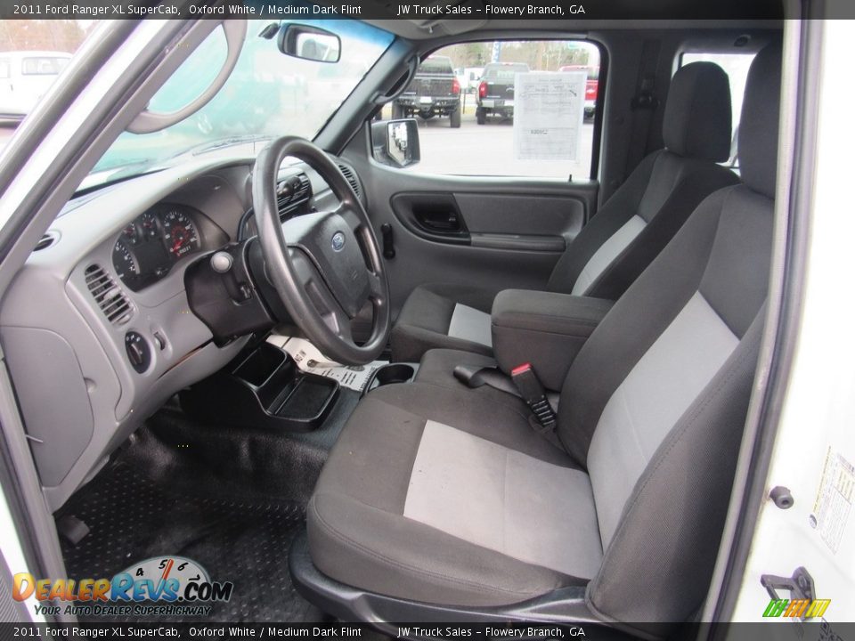 2011 Ford Ranger XL SuperCab Oxford White / Medium Dark Flint Photo #15