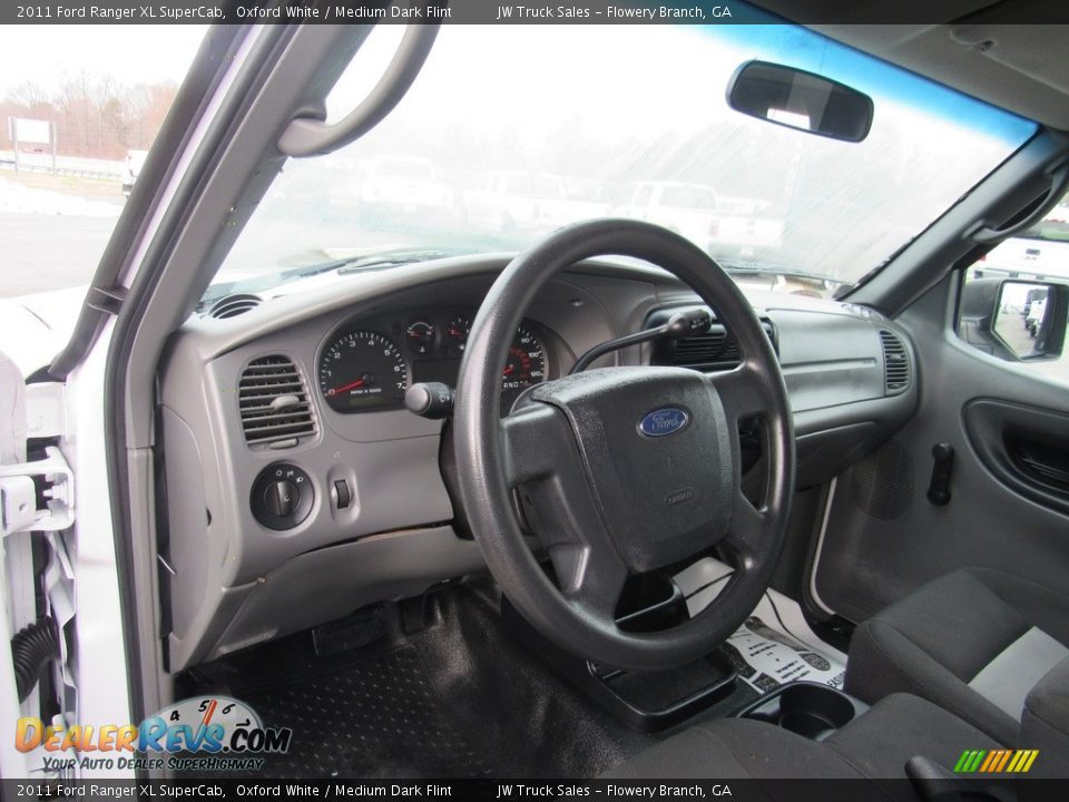 2011 Ford Ranger XL SuperCab Oxford White / Medium Dark Flint Photo #16