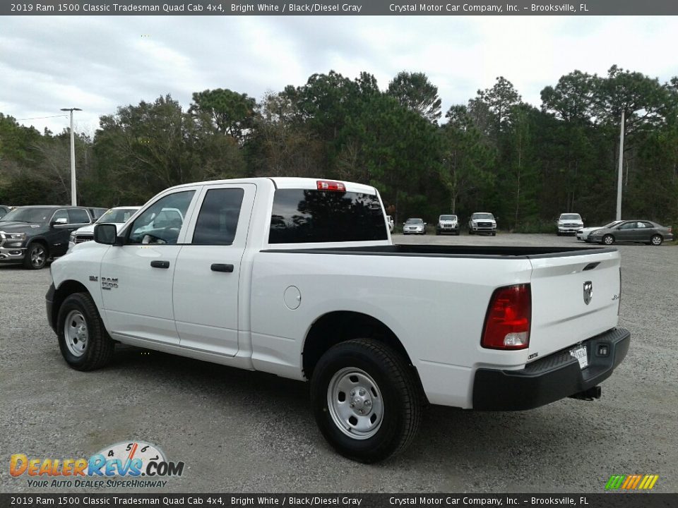 2019 Ram 1500 Classic Tradesman Quad Cab 4x4 Bright White / Black/Diesel Gray Photo #3