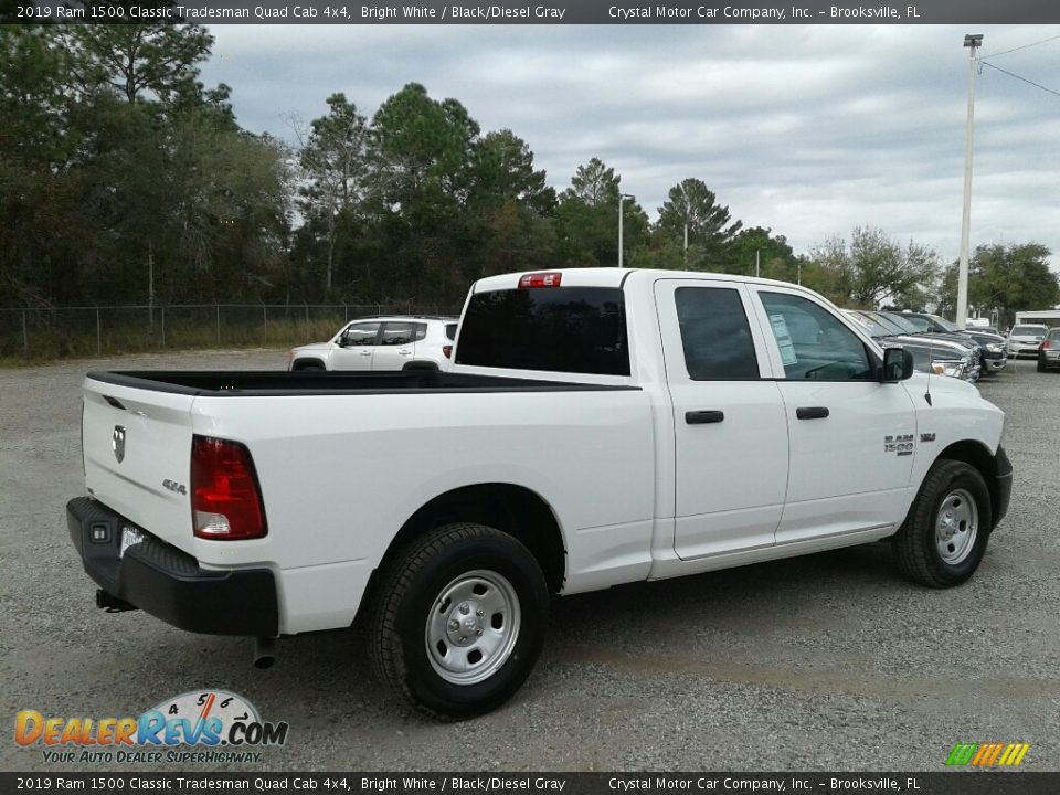 2019 Ram 1500 Classic Tradesman Quad Cab 4x4 Bright White / Black/Diesel Gray Photo #5