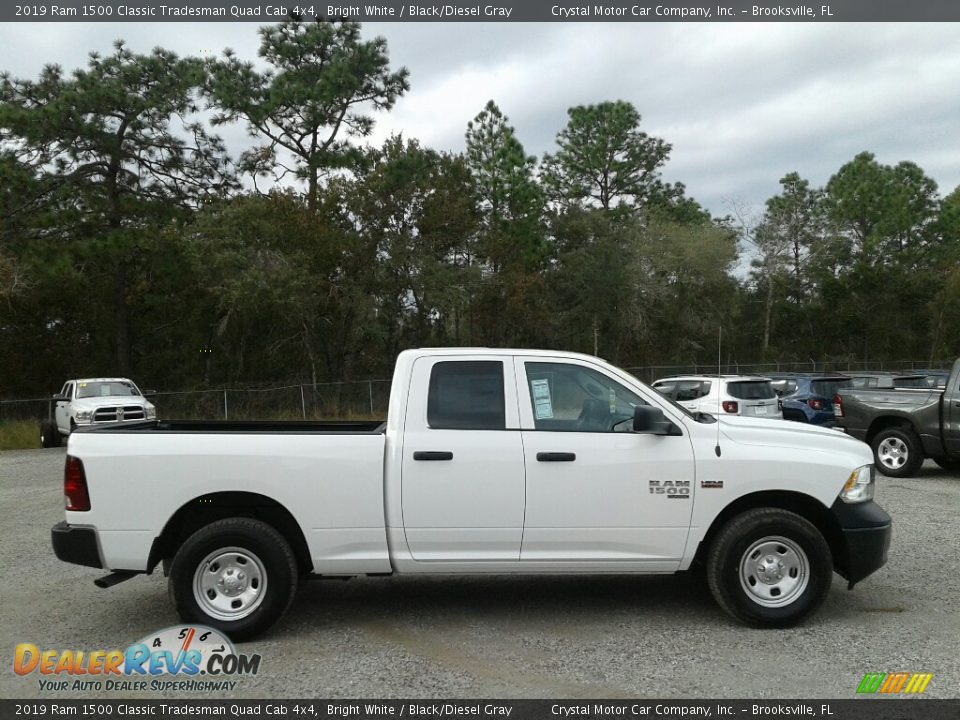2019 Ram 1500 Classic Tradesman Quad Cab 4x4 Bright White / Black/Diesel Gray Photo #6