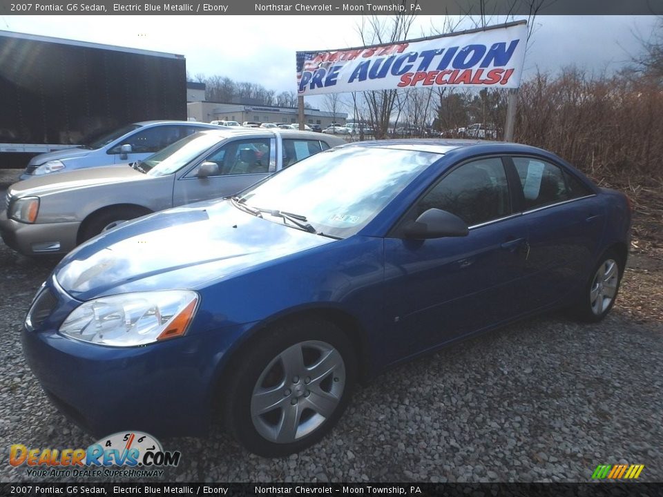 2007 Pontiac G6 Sedan Electric Blue Metallic / Ebony Photo #1