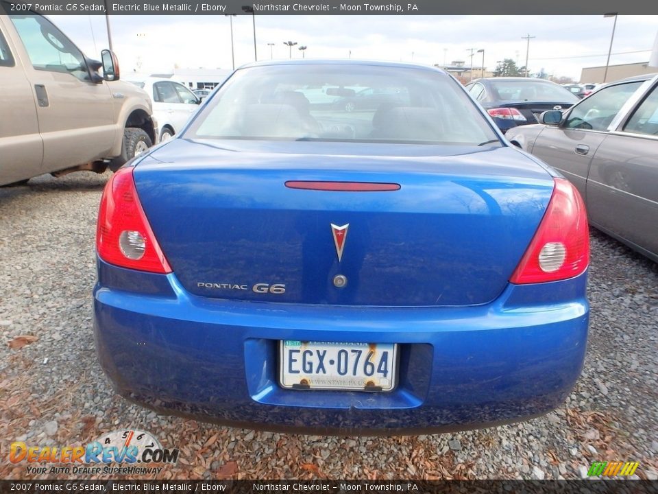 2007 Pontiac G6 Sedan Electric Blue Metallic / Ebony Photo #3