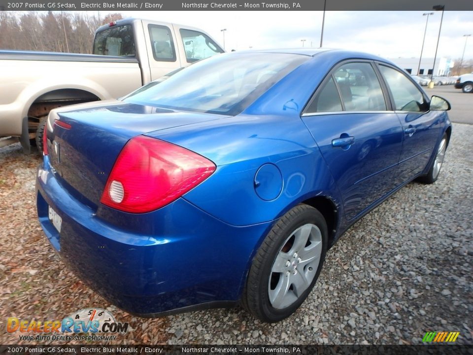 2007 Pontiac G6 Sedan Electric Blue Metallic / Ebony Photo #4