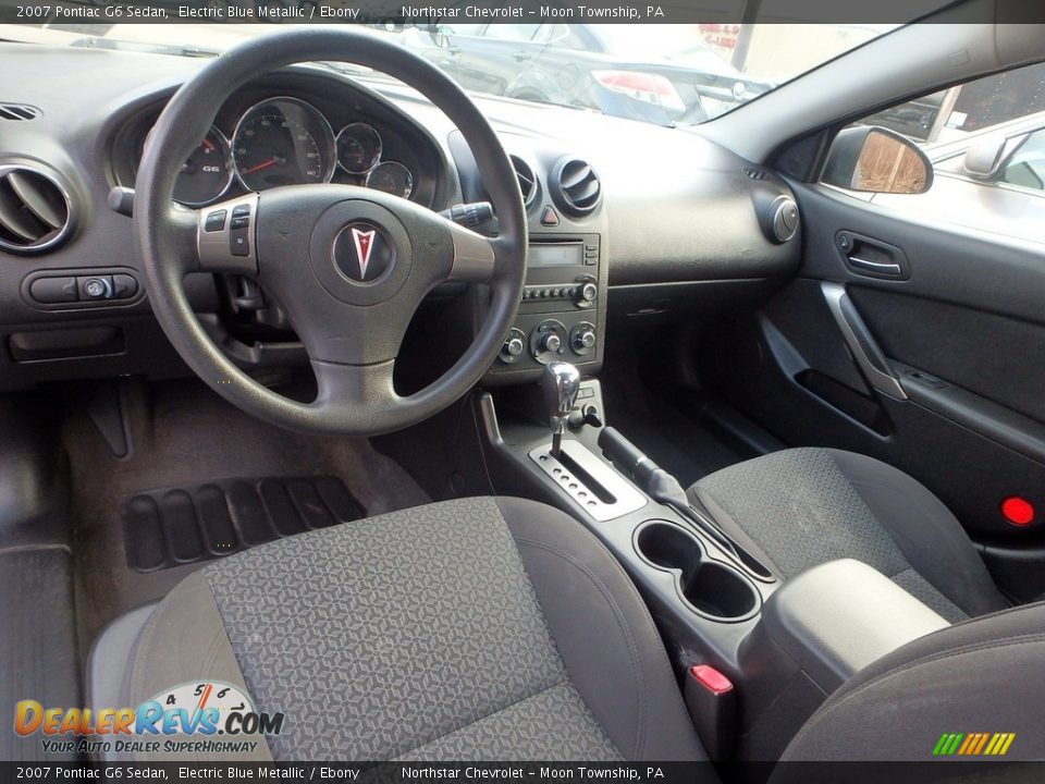 2007 Pontiac G6 Sedan Electric Blue Metallic / Ebony Photo #10