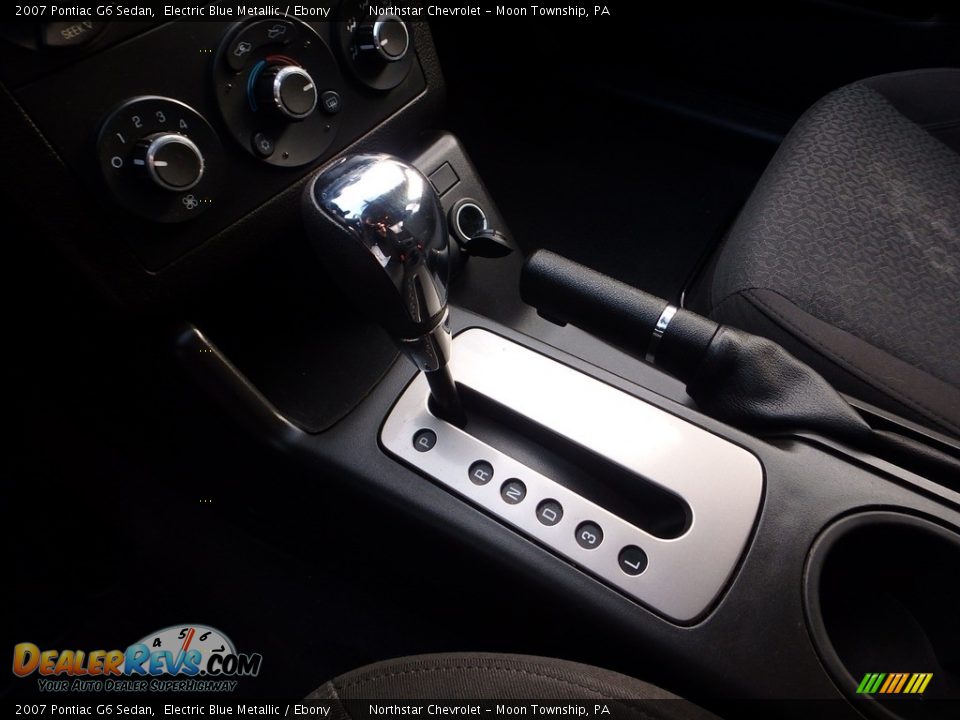 2007 Pontiac G6 Sedan Electric Blue Metallic / Ebony Photo #12