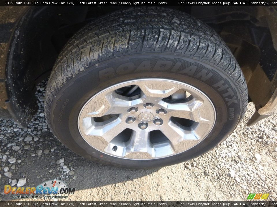 2019 Ram 1500 Big Horn Crew Cab 4x4 Black Forest Green Pearl / Black/Light Mountain Brown Photo #10