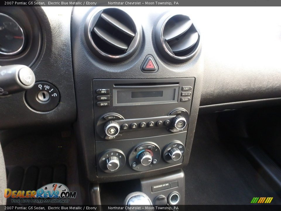 2007 Pontiac G6 Sedan Electric Blue Metallic / Ebony Photo #13