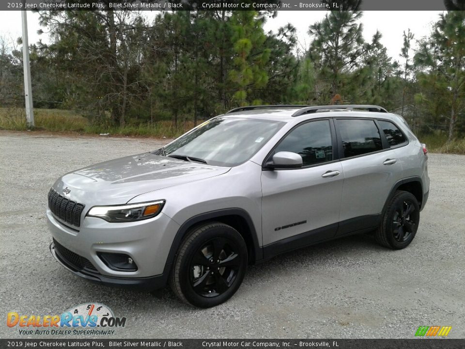 2019 Jeep Cherokee Latitude Plus Billet Silver Metallic / Black Photo #1