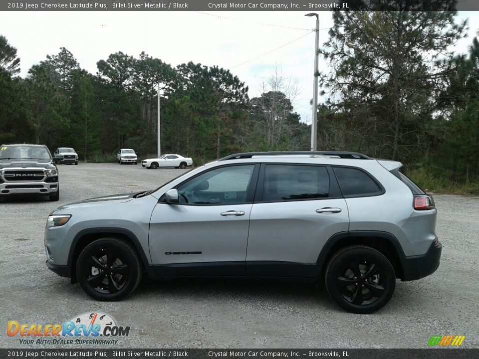 2019 Jeep Cherokee Latitude Plus Billet Silver Metallic / Black Photo #2