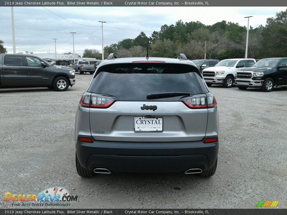 2019 Jeep Cherokee Latitude Plus Billet Silver Metallic / Black Photo #4