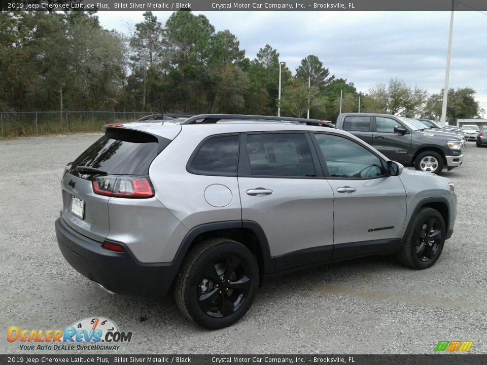 2019 Jeep Cherokee Latitude Plus Billet Silver Metallic / Black Photo #5