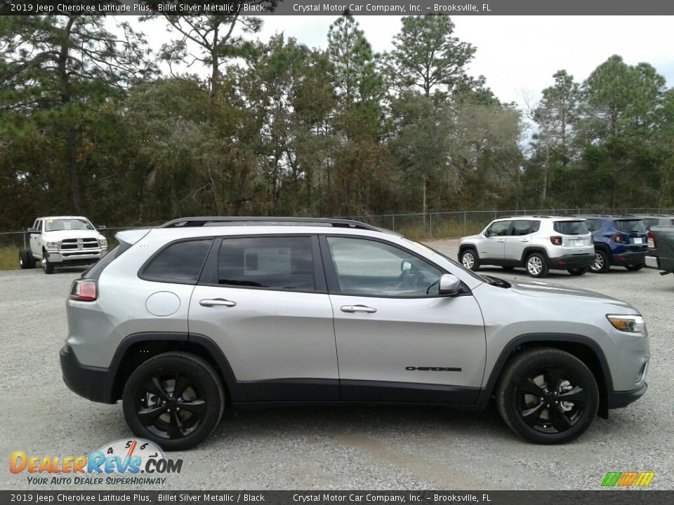2019 Jeep Cherokee Latitude Plus Billet Silver Metallic / Black Photo #6