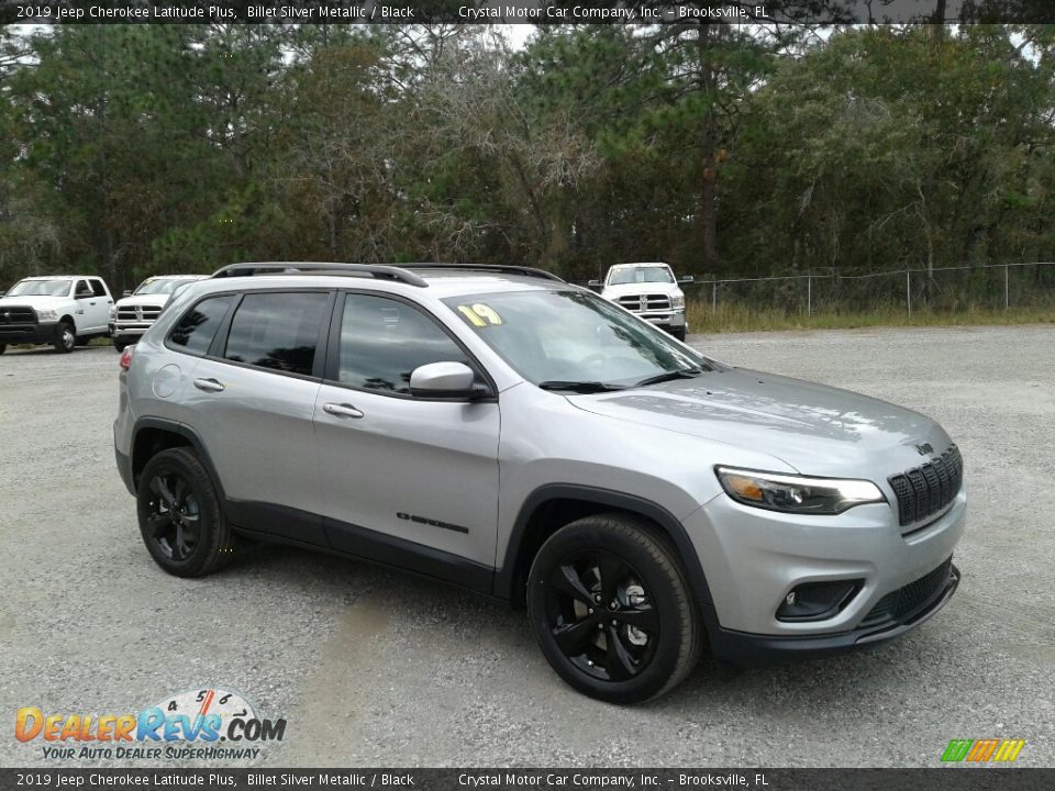 2019 Jeep Cherokee Latitude Plus Billet Silver Metallic / Black Photo #7
