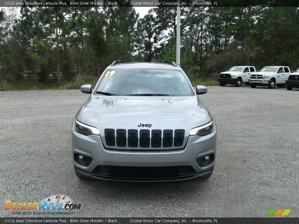 2019 Jeep Cherokee Latitude Plus Billet Silver Metallic / Black Photo #8