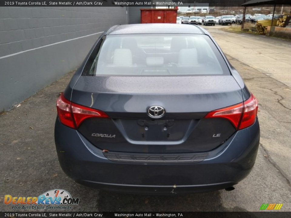 2019 Toyota Corolla LE Slate Metallic / Ash/Dark Gray Photo #4