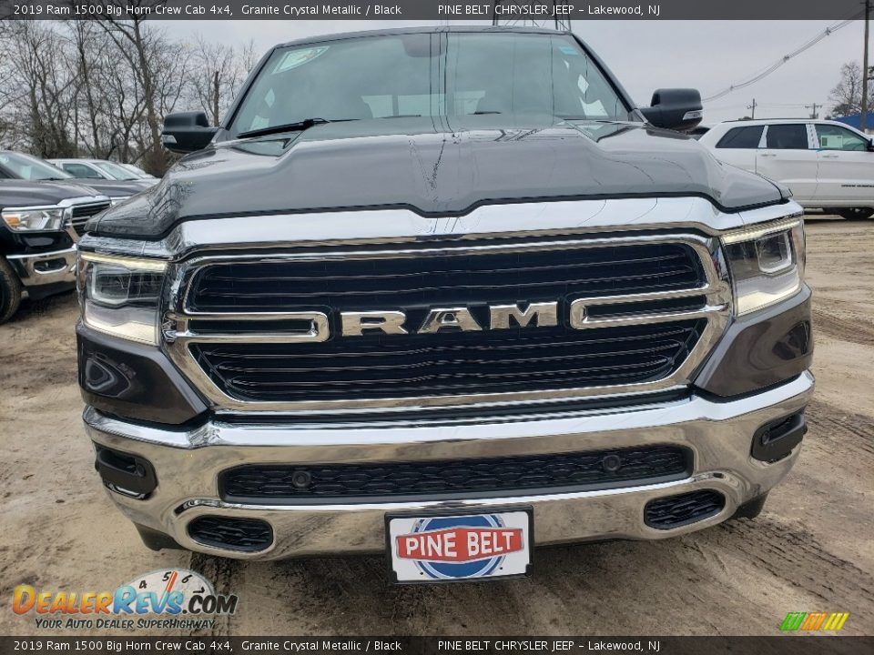 2019 Ram 1500 Big Horn Crew Cab 4x4 Granite Crystal Metallic / Black Photo #2