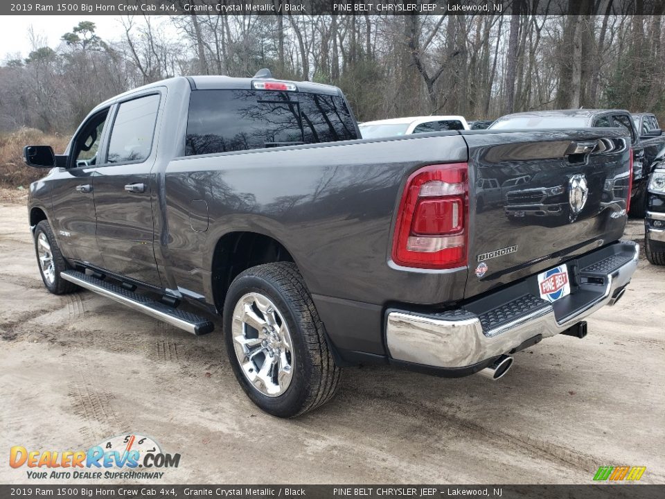 2019 Ram 1500 Big Horn Crew Cab 4x4 Granite Crystal Metallic / Black Photo #4