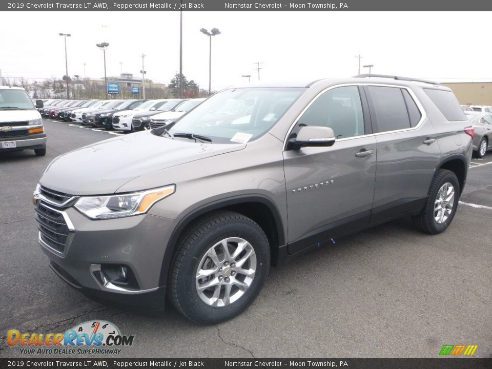 2019 Chevrolet Traverse LT AWD Pepperdust Metallic / Jet Black Photo #1