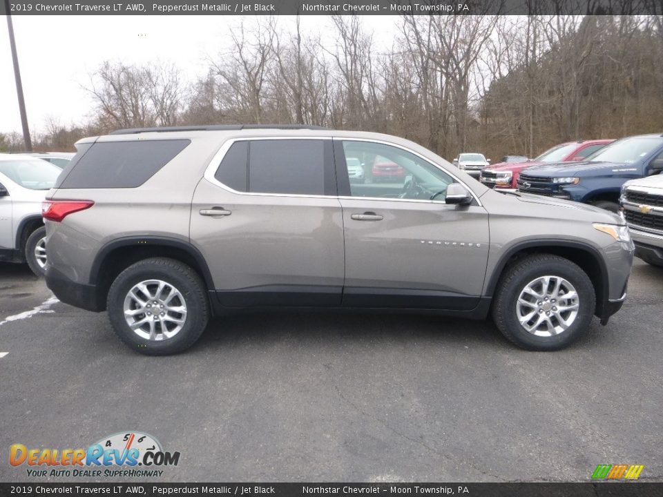 2019 Chevrolet Traverse LT AWD Pepperdust Metallic / Jet Black Photo #6